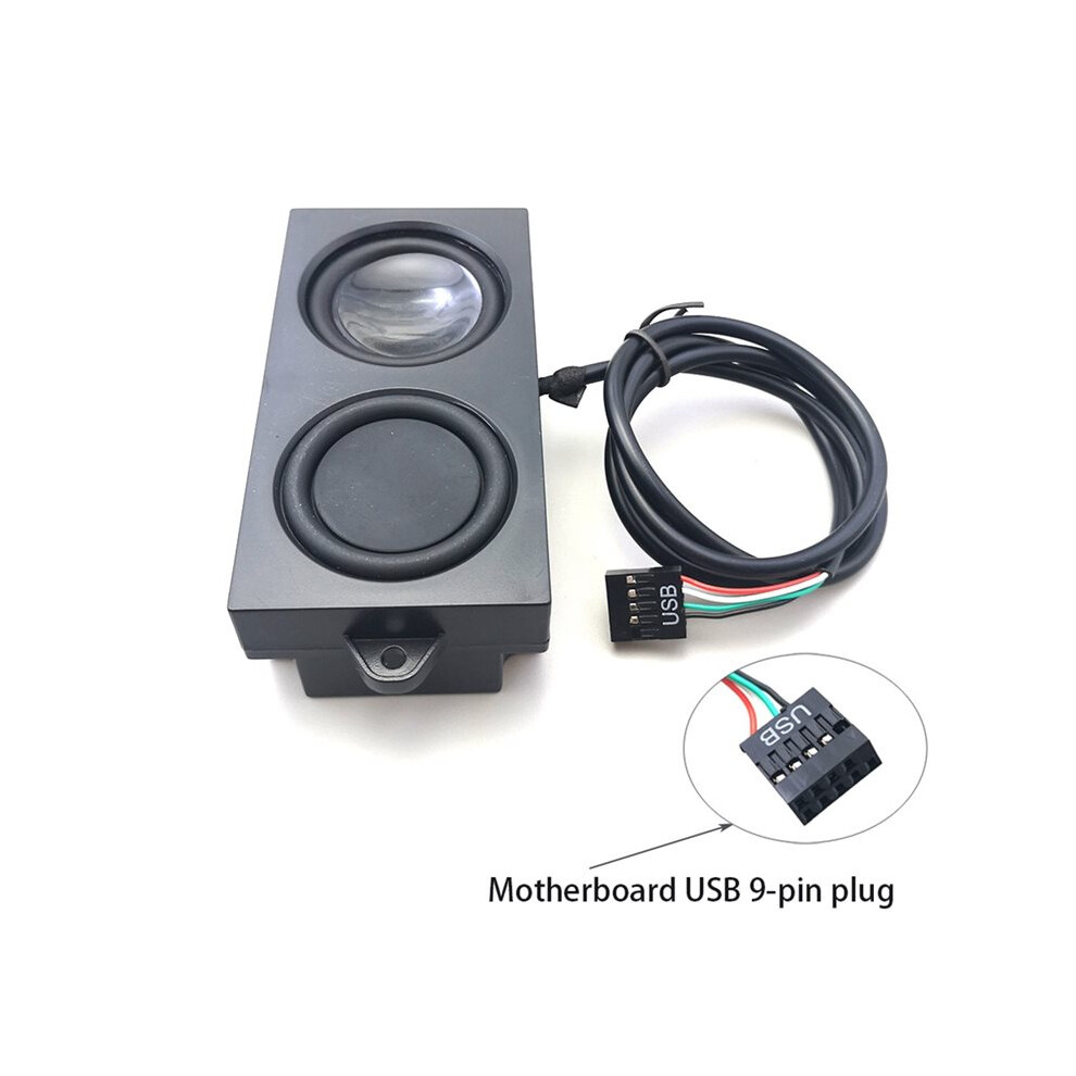 5-Watt Computer Case with Built-in Speaker, Desktop Speaker, USB Sound ...