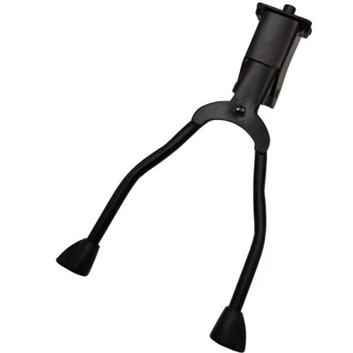 Support de Vélo en Fer Noir Pliable Durable Support de Jambe Durable Accessoires de Bicyclette
