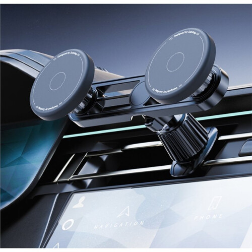 Supporto Magnetico per Auto A Doppio Telefono per Interni, Compatibile con per  per  per  per 1