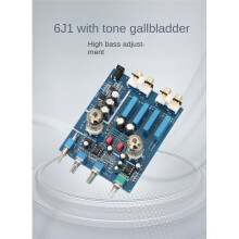 6J1 Vacuum Tube Preamplifier HiFi Audiophile Preamp Treble Low Notes Tone Control DC12V Gain Audio Amplifier