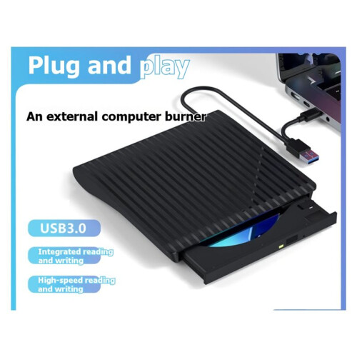 USB3.0 External Optical Drive Type-C for  Desktop Computers Portable CD/DVD Burners Laptops 1