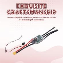 AM32 200A Borstelloze ESC 2-6S RC Elektronische Snelheidsregelaar W/ XT60 Plug 6.5mm Plug voor 4985/4998/5593 Interne Motor