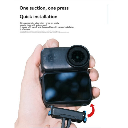 For  Action 6 Quick Release Magnetic Two-Claw Adapter Mount Dual Claw Interface Bracket Action Camera Accessories