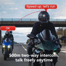 C25 Motorradhelm Intercom Headset Drahtlos BT 5.4 Freisprechlautsprecher Ohrhörer für Fahrer Intercom