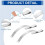 60Pcs Window Screen Tension Spring, Corner Mount Flat Window Spring Clips 3