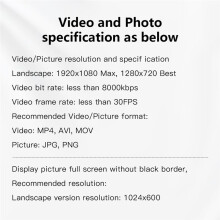 Luxury Linen Bound Video Book Video Album to 3 Hours of Video 7" IPS Display 4GB and Rechargeable Battery Love