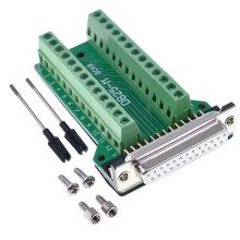 DB25 Stecker / Buchse 25Pin Breakout PCB Board Anschlussklemmen für Heimwerker mit Daumenschrauben Buchse
