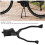 Support de Vélo en Fer Noir Pliable Durable Support de Jambe Durable Accessoires de Bicyclette 3