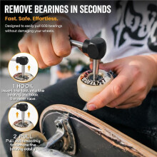 Skate Bearing Press Tool Portable 8mm 608 Bearing Installer Remover for Inline Roller Skate, Skateboard,