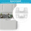 4pcs Durable Plastic Cooler Hinges Replacement Kit for  with Screws 2