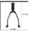 Support de Vélo en Fer Noir Pliable Durable Support de Jambe Durable Accessoires de Bicyclette 5