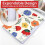 Pacote com 24 Pastas Decorativas, Pastas de Papel com Corte 1/3, Tamanho Carta 8,8 X 11,6 Polegadas, 6 Estilos de Pasta 5
