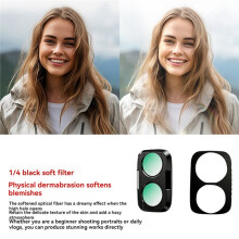 1/4 Black Diffusion Filters for Osmo Pocket4 Pro Camera Magnetic Quick-Swap Filters for Video Photography