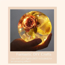 Stampo In Resina A Sfera da 4 Pezzi, Stampo per Colata In Resina Epossidica A Globo Senza Soluzione di Continuità per Fiori Artigianali DIY