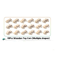 90 Pack DIY Wood Car Toys Unfinished Wooden Cars to Paint Wooden Cars for Home Activities Projects Family