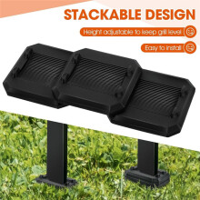 Kit de 4 Cales de Nivellement pour Plaque de Cuisson Blackstone, Niveleurs de Gril D'Extérieur, Accessoires pour la Plupart des Grils