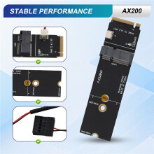 Kabellos M.2 A+E Key Slot auf M.2 M Key Wifi Adapter für AX200 9260 Bcm94352Z Karte NVMe PCI Express SSD Port