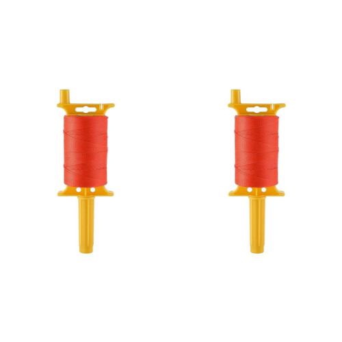 2X Mason  with Handle, Twisted 540 FT 18 Reloadable  Reel, Braided Nylon String for Gardening or Masonry Tools 1