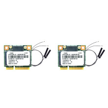 2X AR5B22 AR9462 WiFi-Kaart+Interne Antennes 300Mbps 2.4G/5G Dual Band BT4.0 PCl-E WiFi-Adapter voor Windows7/8/10