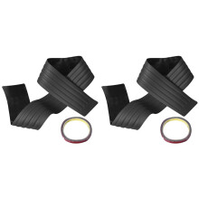 2Set Car Rubber Rear Guard Bumper Protector Trim Cover (35.8Inch) Bumper Guard