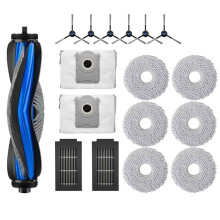 17pcs for T50 PRO OMNI / T50 OMNI Vacuum Brush Dust Bag Filter Roller Mop Replacement Parts
