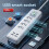 Desktop Power Strip Multi Plug Outlet with 4 USB  WIFI APP Control Timing Power Calculation Power Strip BR Plug 9