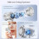 Portable High Speed Cooling Handheld Fan 3000mAh Rechargeable 120 Wind Speeds Adjustable  Foldable Silver 5