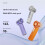 Portable High Speed Cooling Handheld Fan 3000mAh Rechargeable 120 Wind Speeds Adjustable  Foldable Silver 3