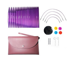 Interchangeable Knitting Needles Set- for Beginners & Advanced Knit Sweater Sock, Blanket