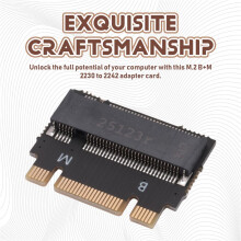 M.2 NVME M-Key B+M 2230 auf 2242 VerläNgerungsadapterhalterungen SSD-Festplattenkonverterrahmen für Desktop-Computer