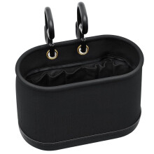 Bolsa de Lona Tipo Cubo con Ganchos, Cubo Ovalado para Herramientas de Electricista Aéreo con 15 Bolsillos, Organizador de Herramientas para