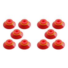 Industrial Flat Vacuum Suction Cup F Series Single-Layer Silicone Robotic Arm Accessory with Ribs,Pack of 10 Pcs F25