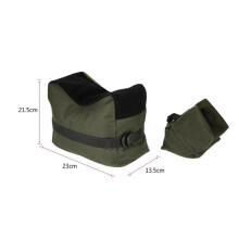 2X Training Desk Bag Support Bag Support Sandbag Support Front & Rear Hunting Bench Bag Black-Green
