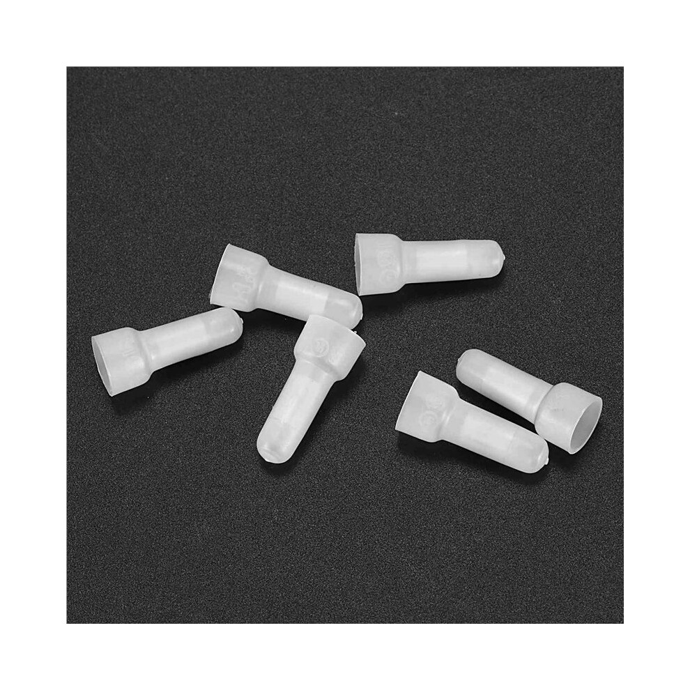 2000Pcs 22-16 Ga Awg Closed End Crimp Caps Splice Gauge Wire Connectors Terminals (White) White 6031338939438