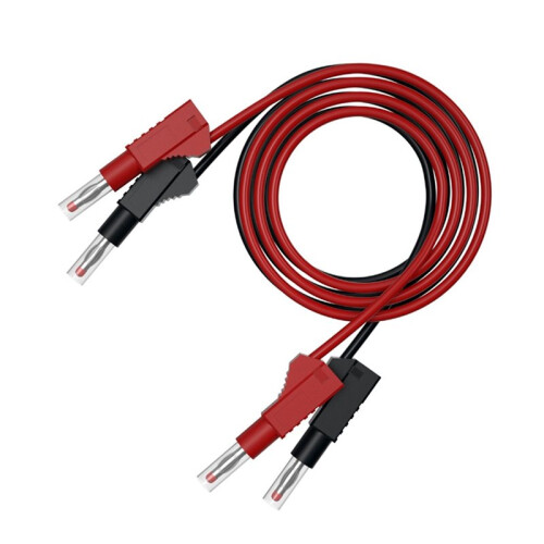 40Pcs Multi-Meter Test Leads Cable Jumper Wire  Security 4mm Banana Plug Retractable Test Tool Red Black 1
