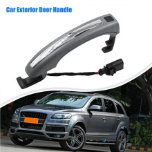 2X Exterior Door Handle 4L0837205B 4L0837207A for Q7 2007-2015 Outside Door Handle W/Key Button 4L0 837 205B