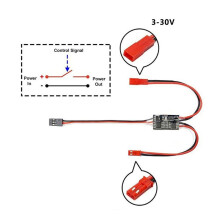 5X 20A Hochstrom-Fernbedienung Elektronischer Schalter 3-30V Luftmodell Pflanzenschutz RC Drohne Wasserpumpen-Signalsteuerung