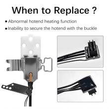 Assemblaggio di Riscaldamento Hotend Sinistro per Stampanti 3D per H2D/H2C, Sostituzione Rapida Hotend, Costruzione In Metallo e Ceramica
