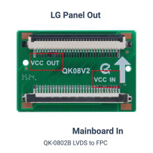 30 Pin LVDS Adapter Converter for to LCD LED TV Screen Display Panel Repair QK08V2 0802B