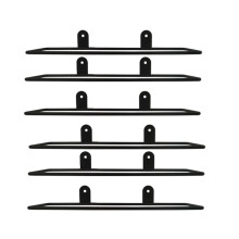 6 Pcs Wall Mounted Wine Rack: Wall Mount Wine Rack for Wine Bottles Display and Storage - Metal Wall Wine Bottle Holder