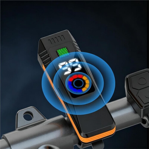 Bike Headlight with Digital Display, 5 Modes USB Rechargeable LED Front Light for Night Commuting Safety 1