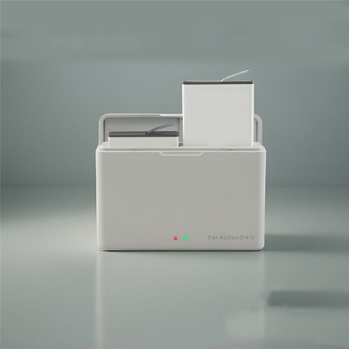 For  Action 3/4/5 Pro Battery Charging Storage Box and Charger Double Dock PD Fast Charging 2