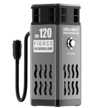 MECHANIC UV-120 UV Curing Lamp Mobile Phone Repair Shadowless Adhesive Green Oil UV Light Air Cooling Heat Dissipation Tool B US Plug