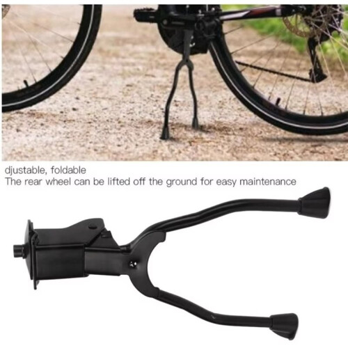 Support de Vélo en Fer Noir Pliable Durable Support de Jambe Durable Accessoires de Bicyclette 2