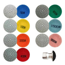 8Pcs 2inch Polishing Pad Sanding Disc Set for Stone Concrete Surfaces