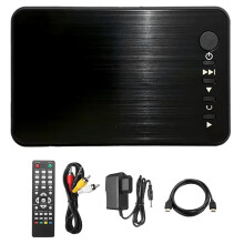 Full HD Media Player Autoplay 1920x1080 -Compatible VGA AV USB Hard Disk /SDHC/MMC Card External Player US