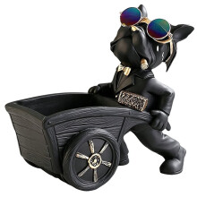 Dog Statue Storage Box Animal Ornament Resin Art Sculpture Figurine Home Decoration Home Decoration Study Ornament