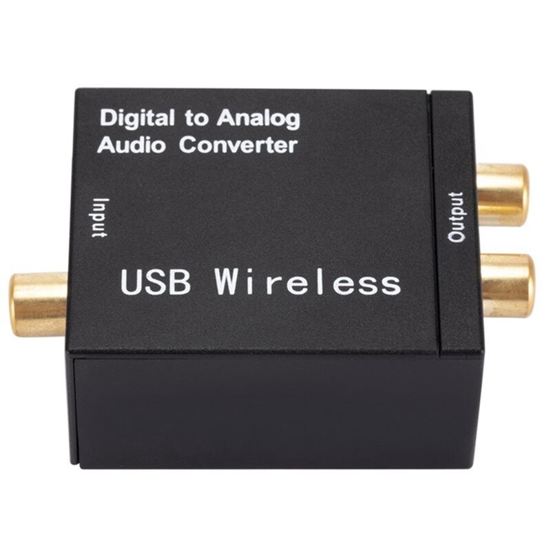 3.5MM Jack 2xRCA Amplifier Decoder Digital to Analog Audio Converter ...