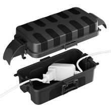 IP55 Outdoor Electrical Box Waterproof with Detachable Awning Covers,7.1x3.9x2.4'' Extension Cord Cover,for Outdoor Plug