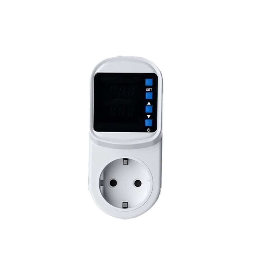 Photos - Other Electrical Equipment 220V Adjustable Voltage Current Protector Plug with LED Display, over Under Voltage Protection Socket EU PLUG
